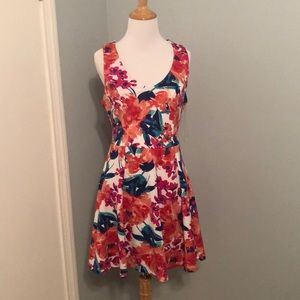 Charlotte Russe floral skater dress